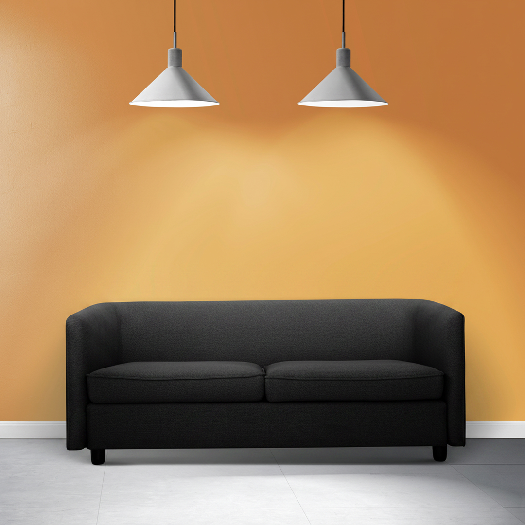 Amber Glow Minimal Sofa - Image 3