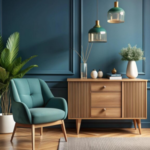 Woodly Nordic Sky Accent Armchair